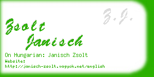 zsolt janisch business card